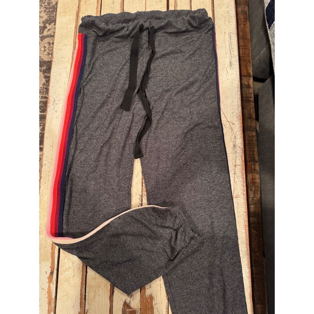 Sundry Kids Charcoal Grey Side Stripe Jogger Sweatpants Size 1 Made in USA